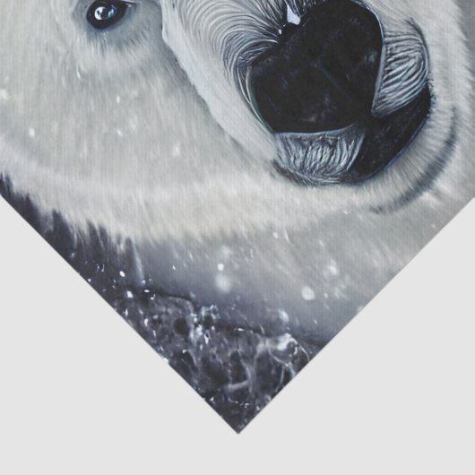 Schöner Polar Bear Seidenpapier (Ausschnitt)