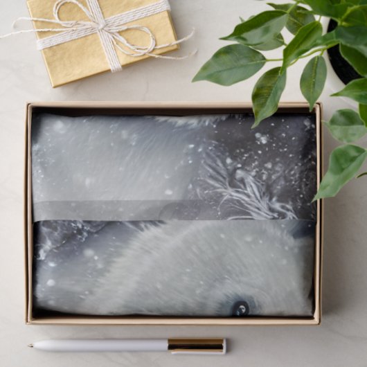 Schöner Polar Bear Seidenpapier (Geschenk)