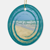 Schöner Port Aransas Texas Strand Keramik Ornament (Links)
