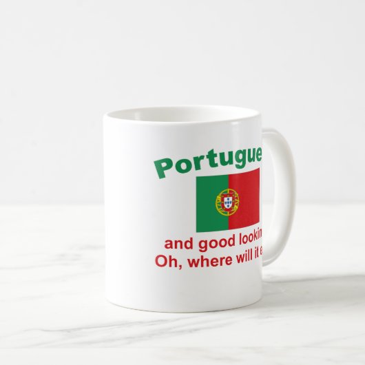 Schöner Portugiese Kaffeetasse (VorderseiteRechts)