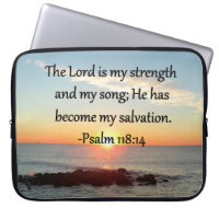 Schöner Psalm 118:14 Sonnenaufgang Foto Design