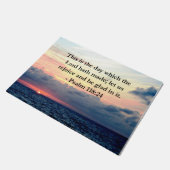 SCHÖNER PSALM 118:24 SONNENREISE ÜBER DEM OZEAN FUßMATTE (Schrägansicht)