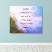 Schöner Psalm 67 Segen über uns Leinwanddruck (Insitu (Holzboden))