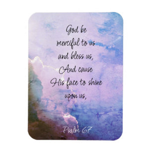 Schöner Psalm 67 Segen über uns Magnet