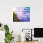 Schöner Psalm 67 Segen über uns Poster (Heimbüro)