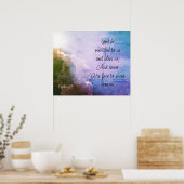 Schöner Psalm 67 Segen über uns Poster (Küche)