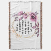 Schöner Psalm 91 Blumengeflecht Decke (Vorderseite Vertikal)