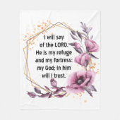 Schöner Psalm 91 Fleece Blanket (Vorderseite)