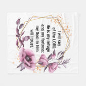 Schöner Psalm 91 Fleece Blanket (Vorderseite (Horizontal))
