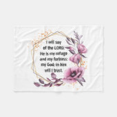 Schöner Psalm 91 Fleece Blanket (Vorderseite (Horizontal))