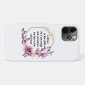 Schöner Psalm 91 Floral iPhone 11 Pro Fall Case-Mate iPhone Hülle (Rückseite (Horizontal))