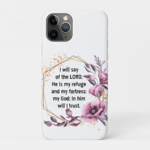 Schöner Psalm 91 Floral iPhone 11 Pro Fall Case-Mate iPhone Hülle