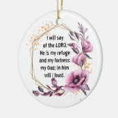 Schöner Psalm 91 Keramik Ornament (Links)