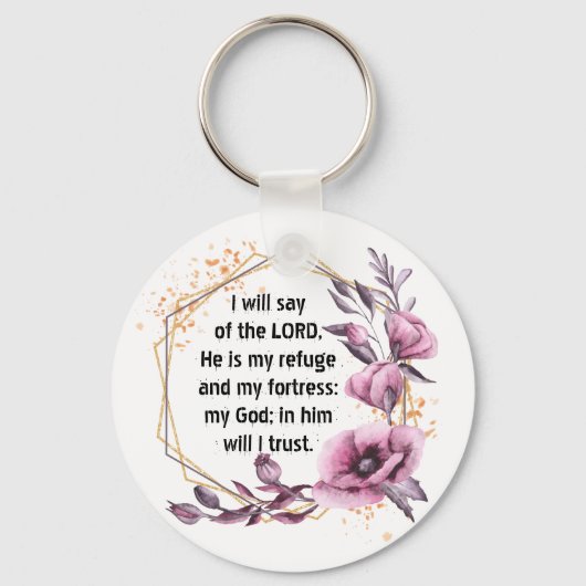 Schöner Psalm 91 Schlüsselanhänger (Vorderseite)