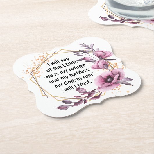 Schöner Psalm 91 Untersetzer (angewinkelt)