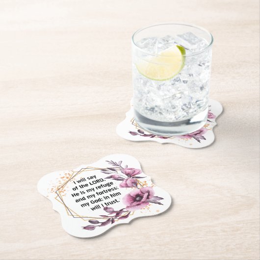 Schöner Psalm 91 Untersetzer (Vor Ort)