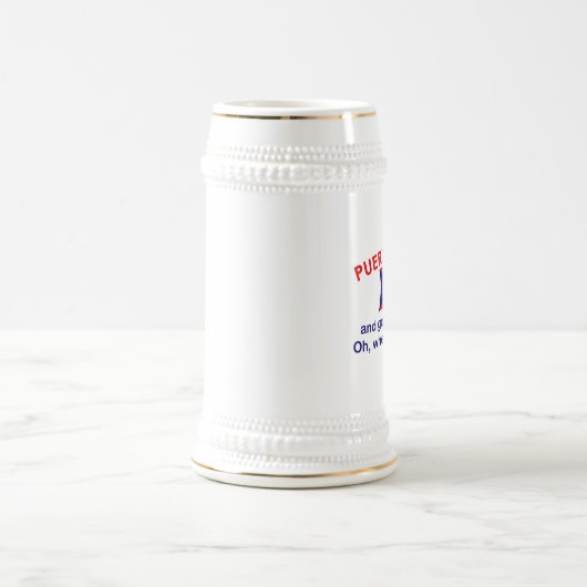 Schöner Puertorikaner Bierglas (Mittel)