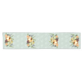 Schöner Pumpkin Herbst Wasserfarbe Herbst Kurzer Tischläufer (Horizontal)