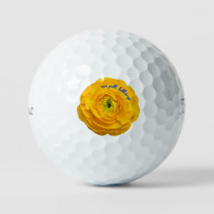 'Schöner Putt, Butterblume' Whimsische Blumen Humo Golfball
