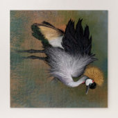 Schöner Puzzle Gray Crowned Crane (Horizontal)