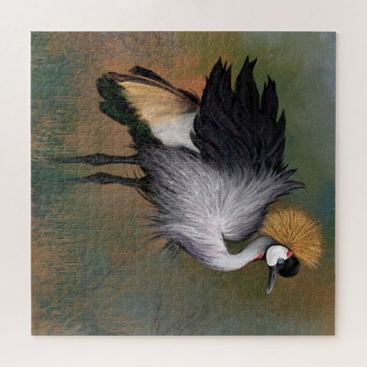 Schöner Puzzle Gray Crowned Crane (Horizontal)