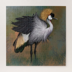 Schöner Puzzle Gray Crowned Crane