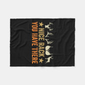 Schöner Rack, den Sie dort haben - Funny Hunter -  Fleecedecke (Vorderseite (Horizontal))