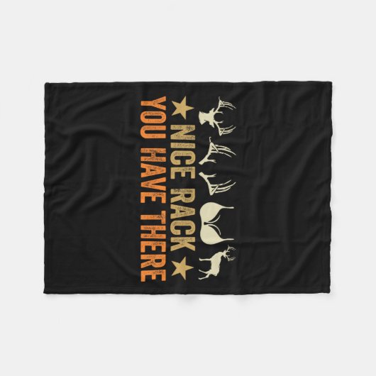 Schöner Rack, den Sie dort haben - Funny Hunter - Fleecedecke (Vorderseite (Horizontal))