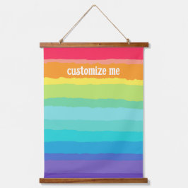 Schöner Rainbow Personalisiert Artistic Gay Pride Wandteppich Mit Holzrahmen
