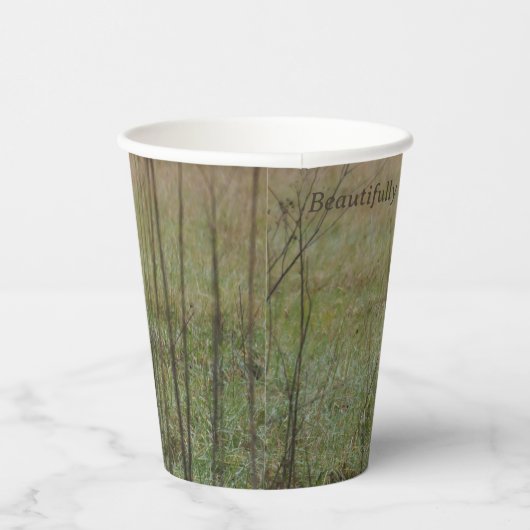 Schöner Random: weißer Hirsch BUCK-Papierbecher Pappbecher (Rechts)