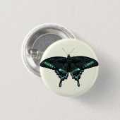 Schöner realistischer Schmetterling Button (Vorne & Hinten)