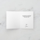 Schöner Red Christmas Kardinal Dankeskarte (Innenseite)