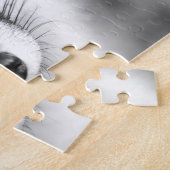 Schöner Red Fox in Schwarz & Weiß, Jigsaw Puzzle (Seite)