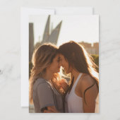 Schöner Regenbogen Abstrakt Arc Hochzeit von Einladung (Rückseite)