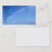Schöner Regenbogen in Hawaii über dem Pazifischen Visitenkarte (Vorne/Hinten)