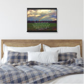 Schöner Regenbogen mit Bibelverse Leinwanddruck (Insitu (Schlafzimmer))