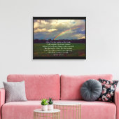 Schöner Regenbogen mit Bibelverse Leinwanddruck (Insitu (Wohnzimmer))