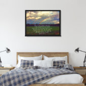 Schöner Regenbogen mit Bibelverse Leinwanddruck (Insitu (Schlafzimmer))
