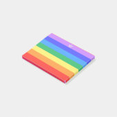 Schöner Regenbogen Post-it Klebezettel (angewinkelt)