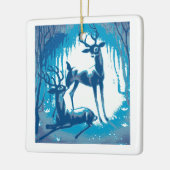 Schöner Rentier aus dem Vintagen Mittelalter Keramikornament (Links)