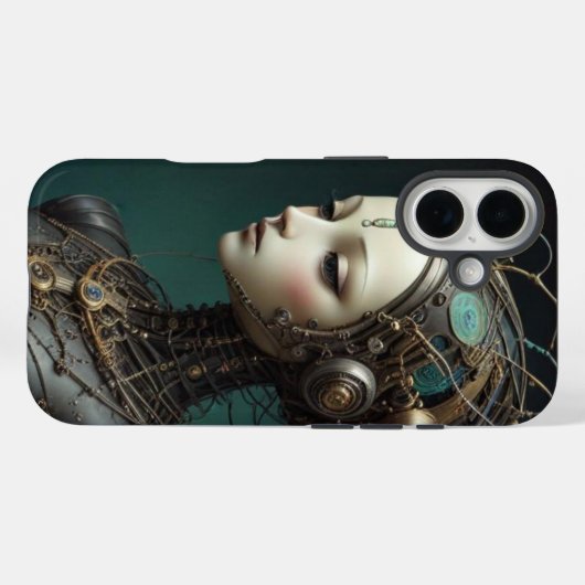 Schöner Retro-Roboter Case-Mate iPhone Hülle (Rückseite (Horizontal))