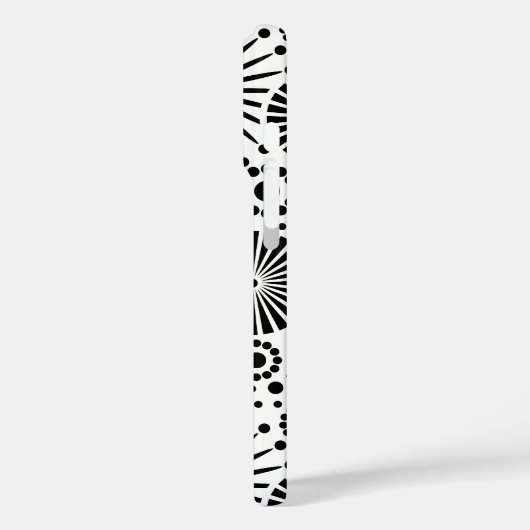 Schöner Retro Schwarzweiss-iPhone 3 Kasten Case-Mate iPhone Hülle (Rückseite / Links)