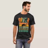 Schöner Retro-Vintager Tauchtaucher T-Shirt (Vorne ganz)