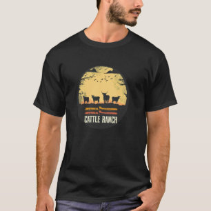 Schöner Rinder-Tier-Ranch für Mann und Frau T-Shirt