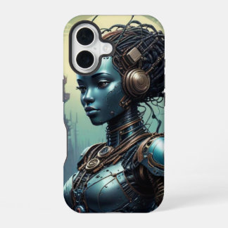 Schöner Roboter von weit in die Zukunft iPhone 16 Hülle