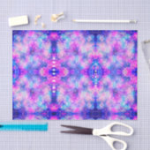 Schöner rosa-blaue Stilmuster gefärbte Krawatte Seidenpapier (Handwerk)