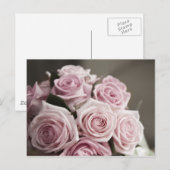 Schöner Rosa-Bouquet Postkarte (Vorne/Hinten)