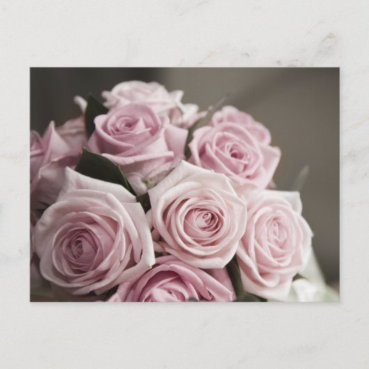 Schöner Rosa-Bouquet Postkarte (Vorderseite)