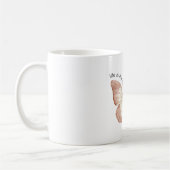 Schöner Rosa Creme Schmetterling Kaffeetasse (Links)