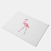 Schöner rosa Flamingo Fußmatte (Schrägansicht)